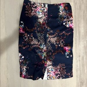 Floral Pencil Skirt